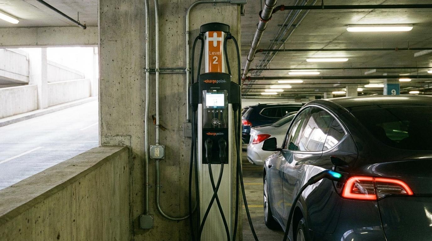 Commercial Office EV Charging Station
